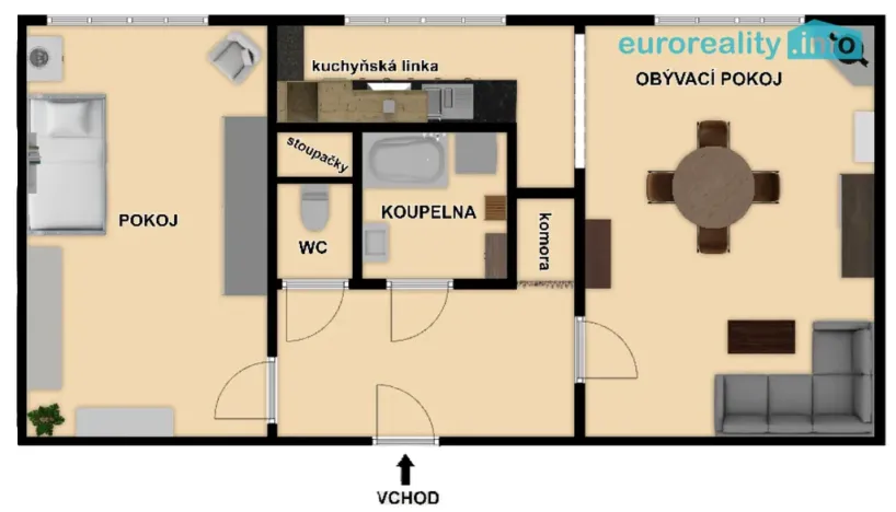 Prodej bytu 2+1, Plzeň, Koterovská, 55 m2