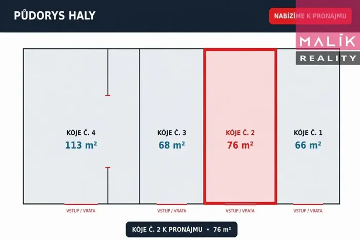 Pronájem garáže, Ostrov, 76 m2
