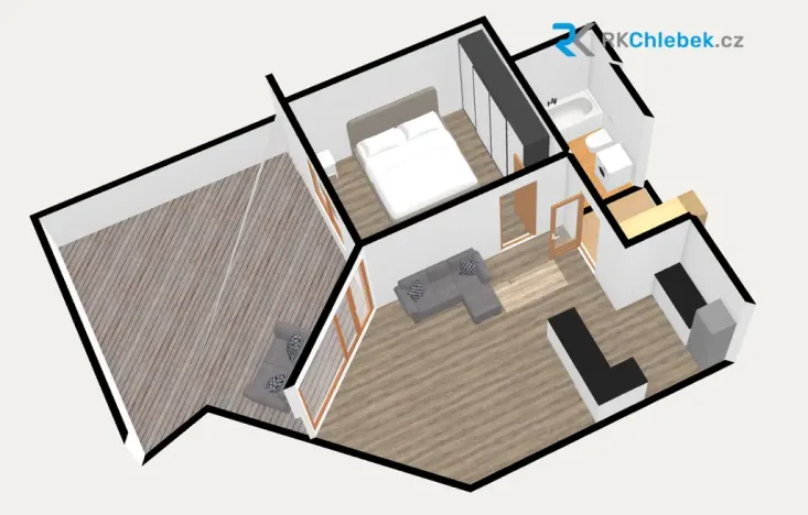 Pronájem bytu 2+kk, Ostrava - Moravská Ostrava, Blahoslavova, 78 m2