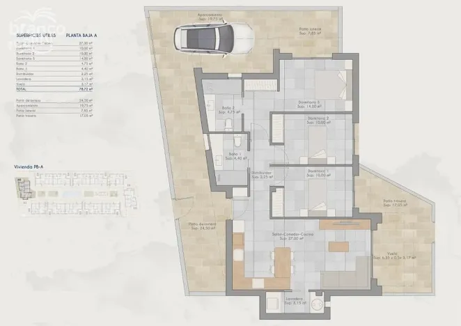 Prodej rodinného domu, Torre Pacheco, Murcia, Španělsko, 88 m2