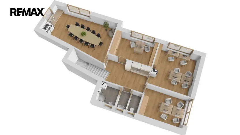 Pronájem kanceláře, Hradec Králové - Pražské Předměstí, Veverkova, 110 m2