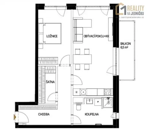 Pronájem bytu 2+kk, Chlumec nad Cidlinou, Rooseveltova, 68 m2