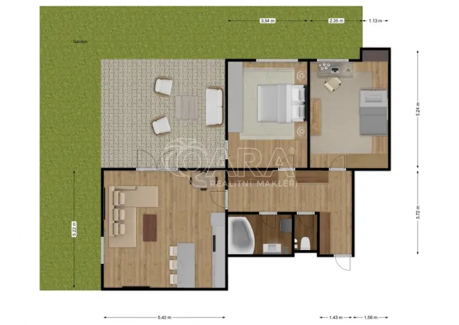 Pronájem bytu 3+kk, Holubice - Kozinec, Buková, 81 m2
