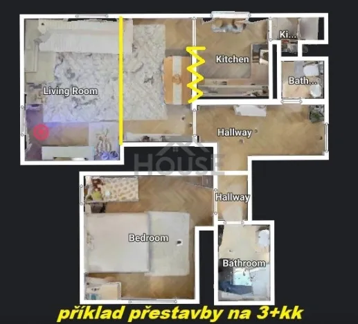 Prodej bytu 2+1, Praha, Výtoňská, 73 m2
