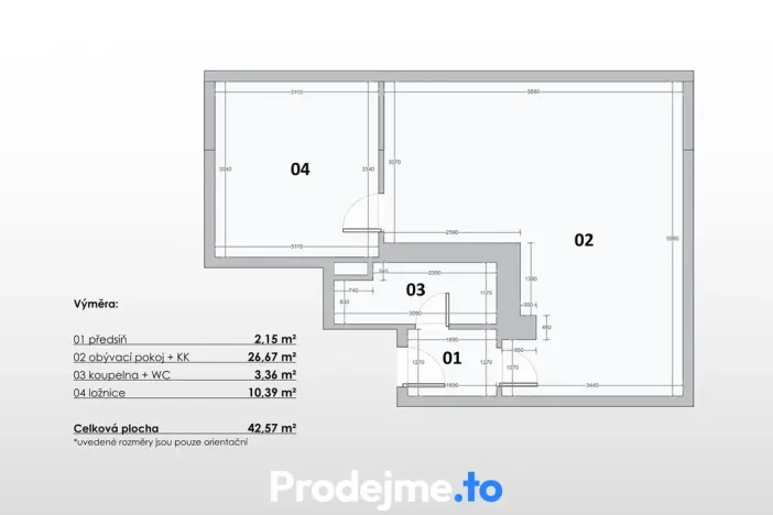 Prodej bytu 1+1, Znojmo, 17. listopadu, 42 m2