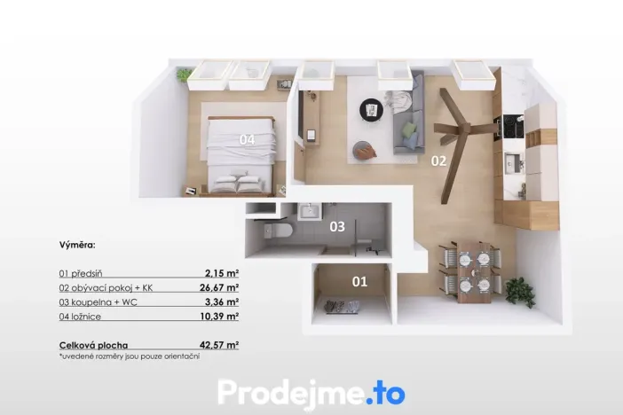 Prodej bytu 1+1, Znojmo, 17. listopadu, 42 m2