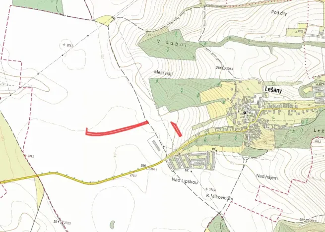 Prodej pole, Nelahozeves, 1941 m2