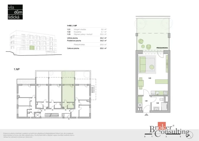 Prodej bytu 1+kk, Plzeň, 55 m2
