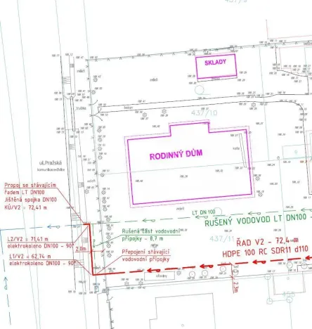 Prodej pozemku pro bydlení, Úžice, Vodolská, 599 m2