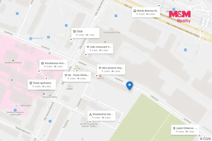 Pronájem bytu 2+kk, Mladá Boleslav - Mladá Boleslav II, Laurinova, 55 m2
