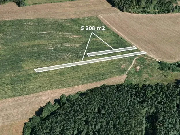 Prodej podílu pole, Kvášňovice, 868 m2