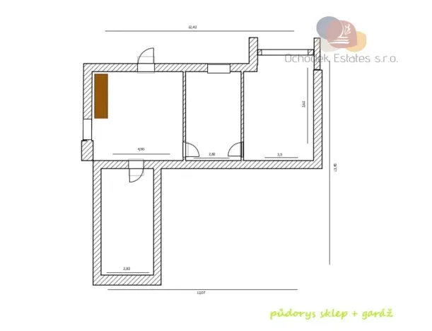 Prodej vícegeneračního domu, Luká, 283 m2