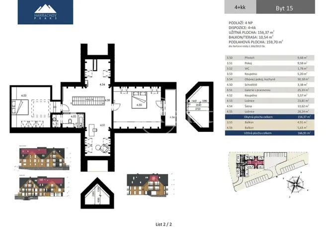 Prodej bytu 4+kk, Harrachov, 167 m2