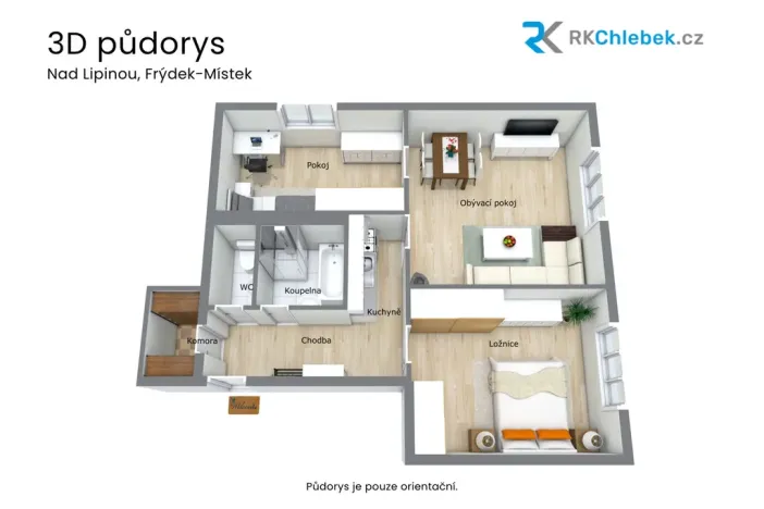 Prodej bytu 3+kk, Frýdek-Místek, Nad Lipinou, 78 m2