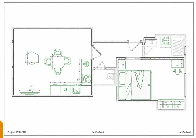 Prodej bytu 2+kk, Praha - Nové Město, Na zbořenci, 41 m2