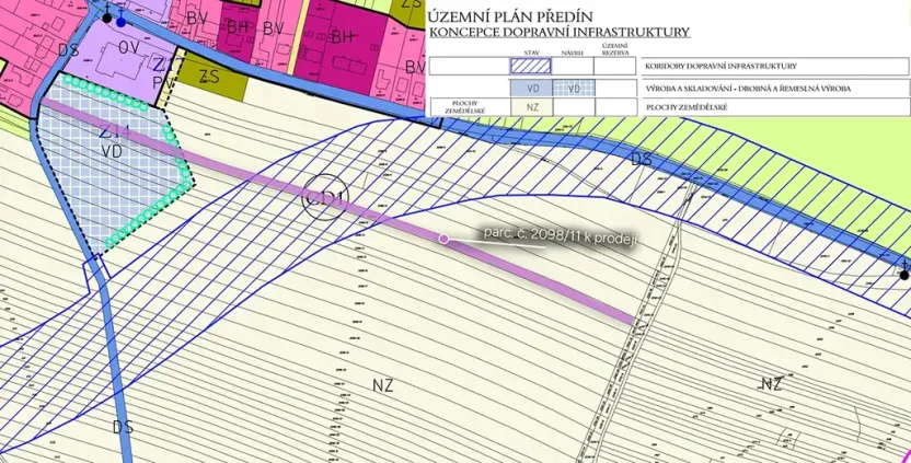 Prodej pole, Předín, 5761 m2