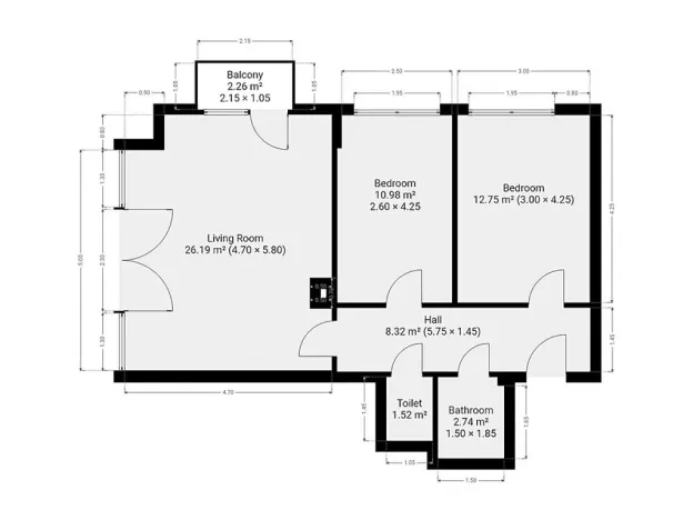 Pronájem bytu 3+kk, Praha - Michle, U michelského mlýna, 63 m2