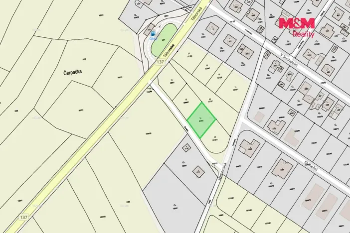 Prodej pozemku pro bydlení, Mladá Vožice, Lomenská, 699 m2