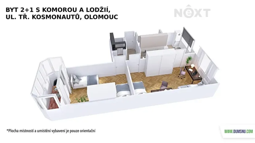 Prodej bytu 2+1, Olomouc, tř. Kosmonautů, 60 m2