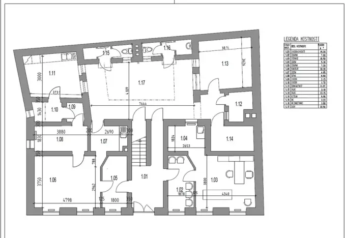 Pronájem kanceláře, Brno, Kopečná, 32 m2