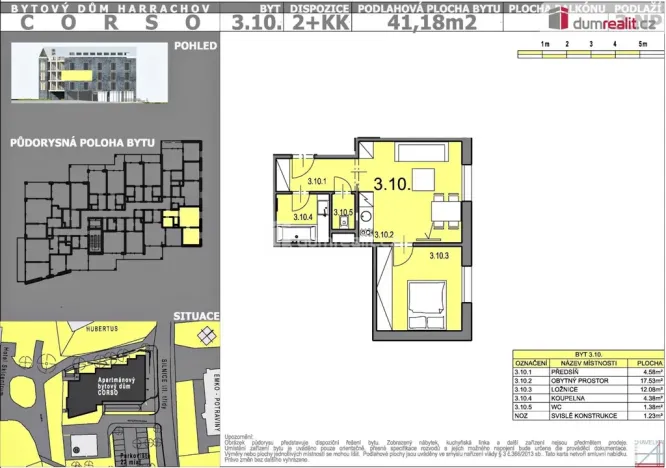Prodej bytu 2+kk, Harrachov, 41 m2