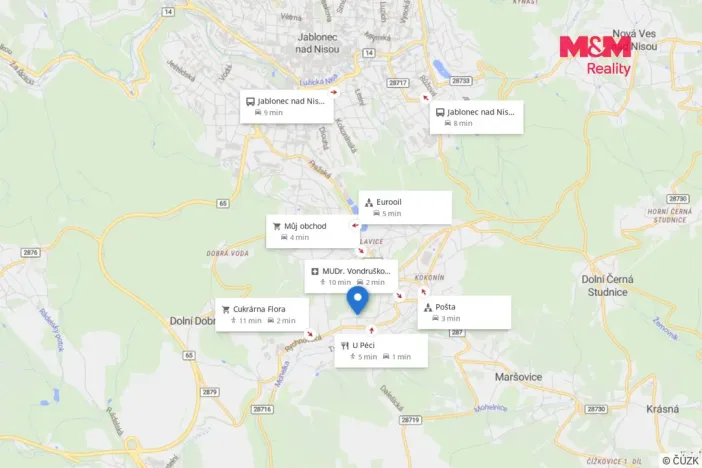 Prodej zahrady, Jablonec nad Nisou, Jasanová, 213 m2