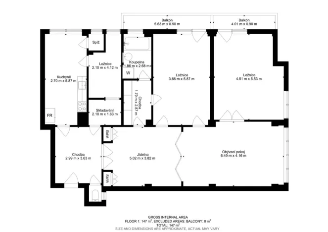 Prodej bytu 4+1, Praha - Holešovice, U Pergamenky, 132 m2