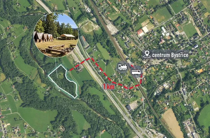 Prodej komerčního pozemku, Bystřice, 22458 m2