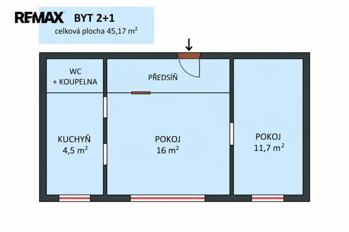 Prodej bytu 2+1, Ostrava - Zábřeh, V Zálomu, 45 m2