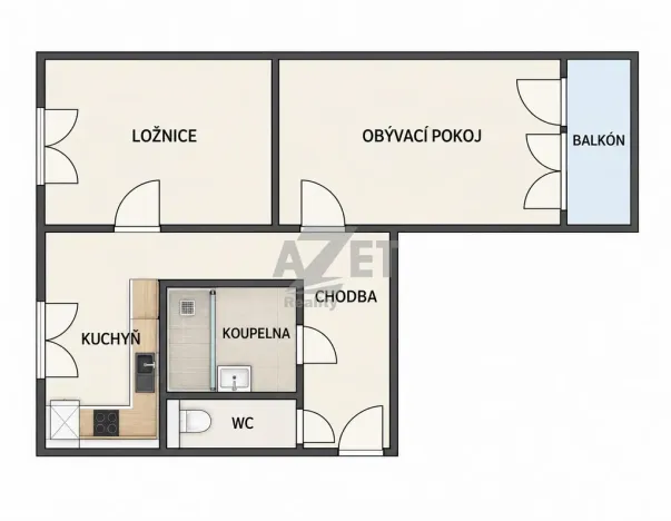 Prodej bytu 2+1, Ostrava - Hrabůvka, Provaznická, 54 m2