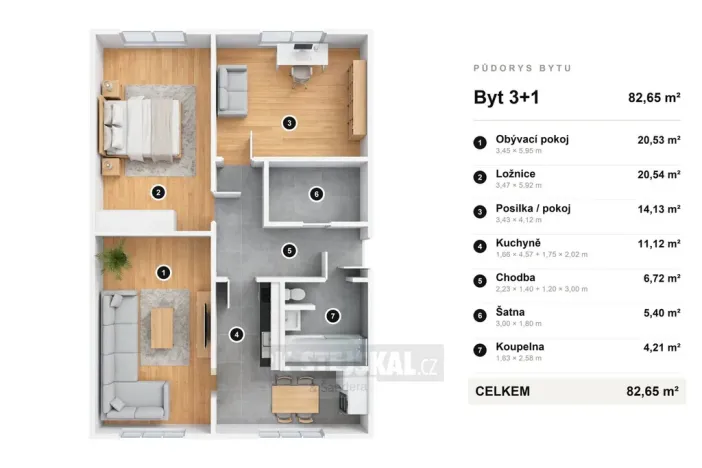 Prodej bytu 3+1, České Budějovice - České Budějovice 3, J. Plachty, 84 m2