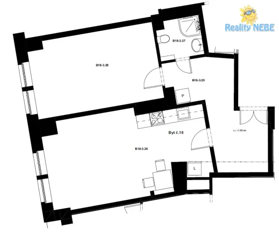 Pronájem bytu 2+kk, Praha - Žižkov, Baranova, 62 m2