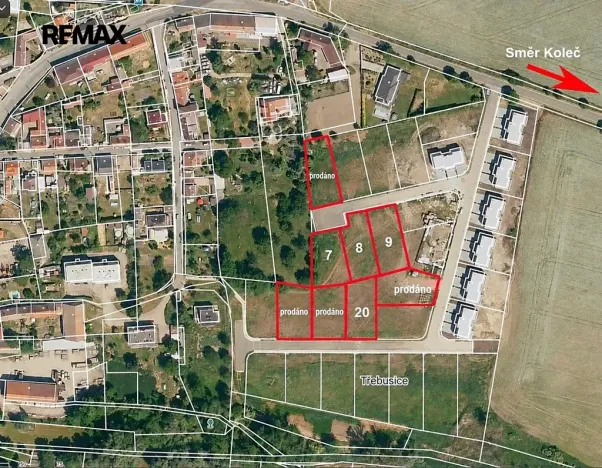 Prodej pozemku pro bydlení, Třebusice, 843 m2