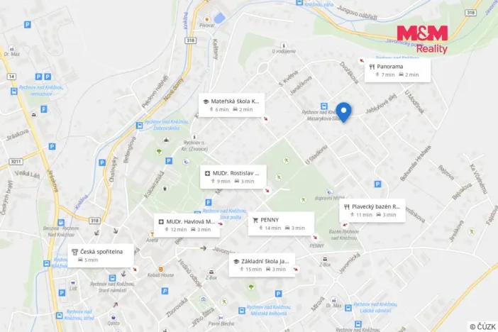 Pronájem bytu 3+1, Rychnov nad Kněžnou, Jabloňová alej, 70 m2