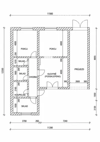Pronájem rodinného domu, Kostelany nad Moravou, 93 m2