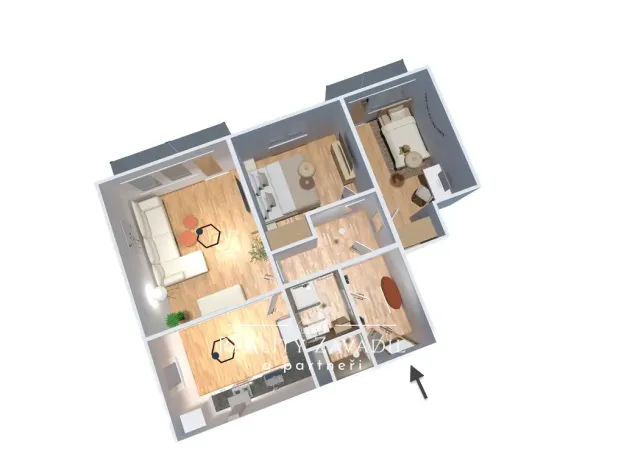 Prodej bytu 3+1, Vlašim, Komenského, 62 m2