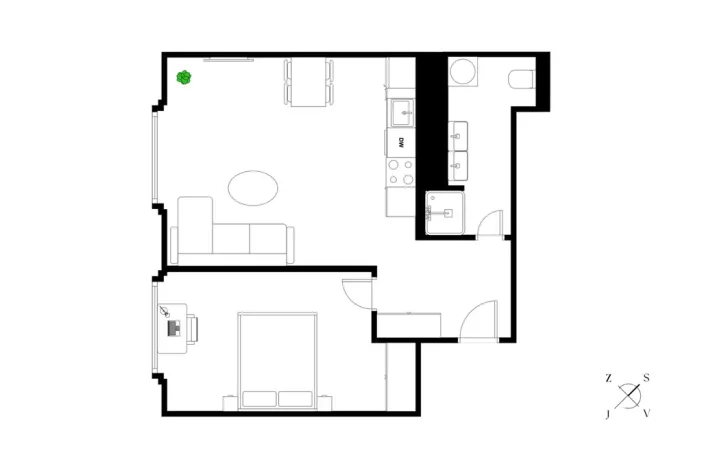 Prodej bytu 2+kk, Praha - Vršovice, Kodaňská, 48 m2