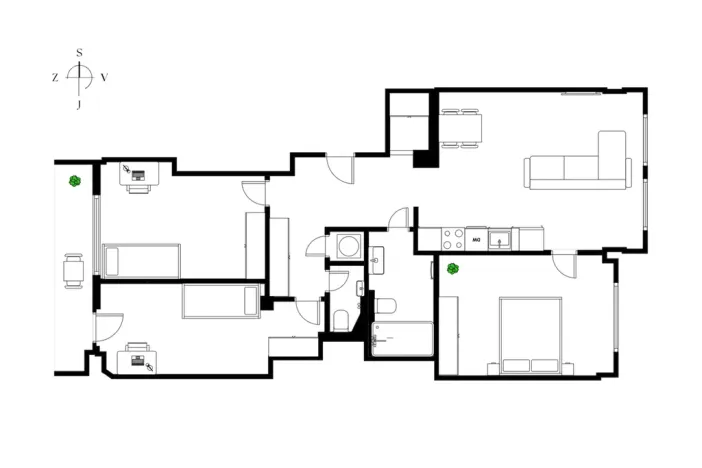 Prodej bytu 4+kk, Praha - Vinohrady, Blanická, 87 m2