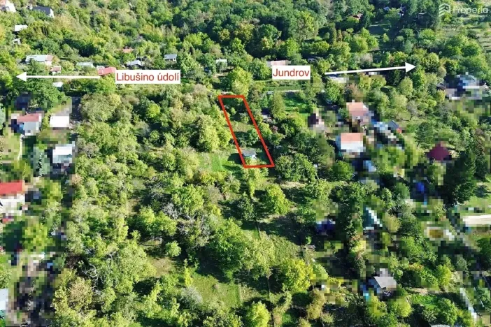 Prodej zahrady, Brno, 642 m2