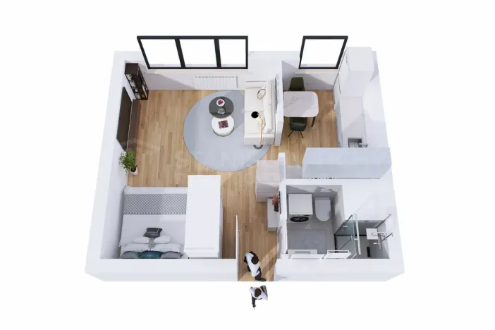 Pronájem bytu 1+1, Olomouc - Lazce, Na Letné, 32 m2