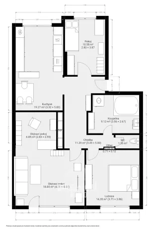 Prodej bytu 3+1, Brtnice, Zemědělská, 103 m2
