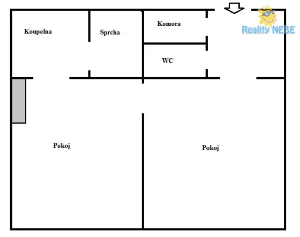 Pronájem bytu 2+kk, Praha - Michle, Na úlehli, 62 m2