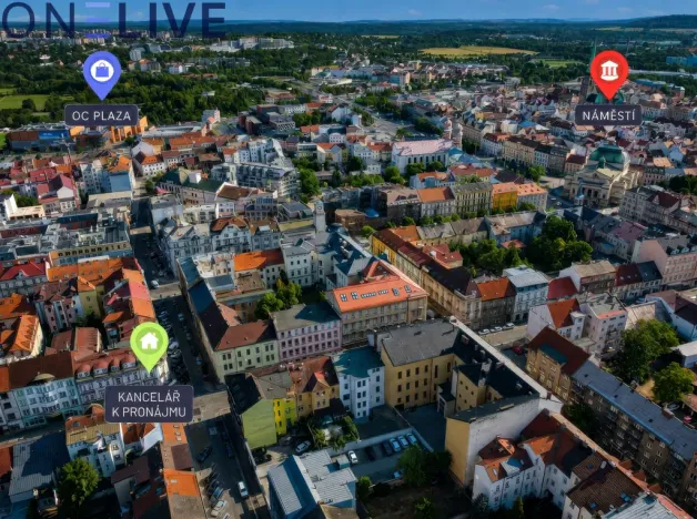 Pronájem kanceláře, Plzeň, Skrétova, 22 m2