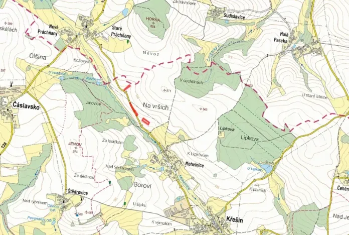 Prodej pole, Křešín, 5504 m2