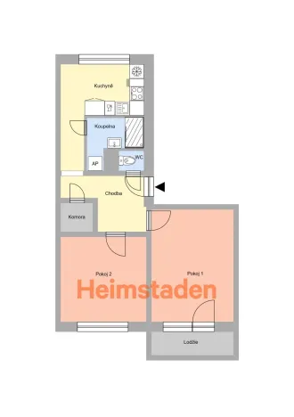Pronájem bytu 2+1, Frýdek-Místek - Frýdek, Třanovského, 52 m2