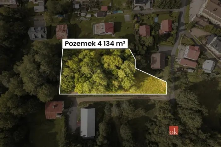Prodej komerčního pozemku, Železná Ruda - Špičák, 4134 m2