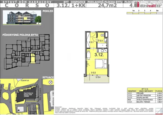 Prodej bytu 1+kk, Harrachov, 30 m2