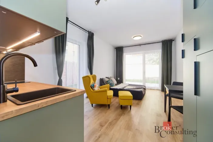 Pronájem bytu 1+kk, Brno - Zábrdovice, Hvězdová, 35 m2