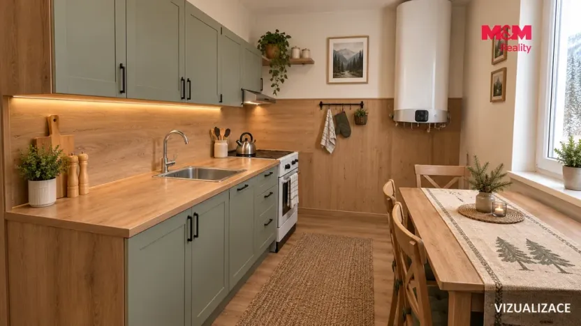 Prodej bytu 2+1, Nová Pec - Nové Chalupy, 52 m2