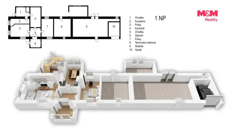 Prodej rodinného domu, Skryje, 182 m2